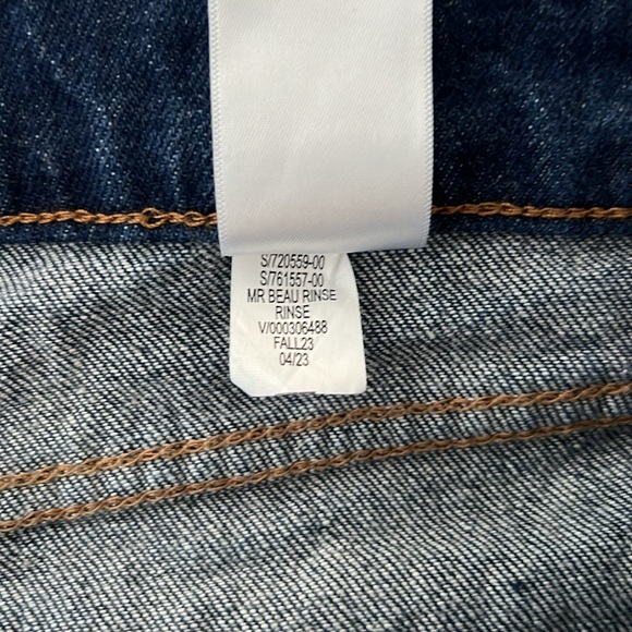 Banana Republic Factory Beau Dark Blue Slightly Tapered Ankle Jeans Size 27/4 - Picture 7 of 11